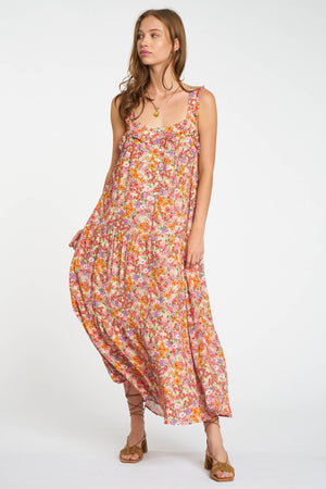Robin Dress in Peach Floral by dRA