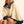 Rib-Knit and Denim Layered-Look Split-neck Collared Sweater