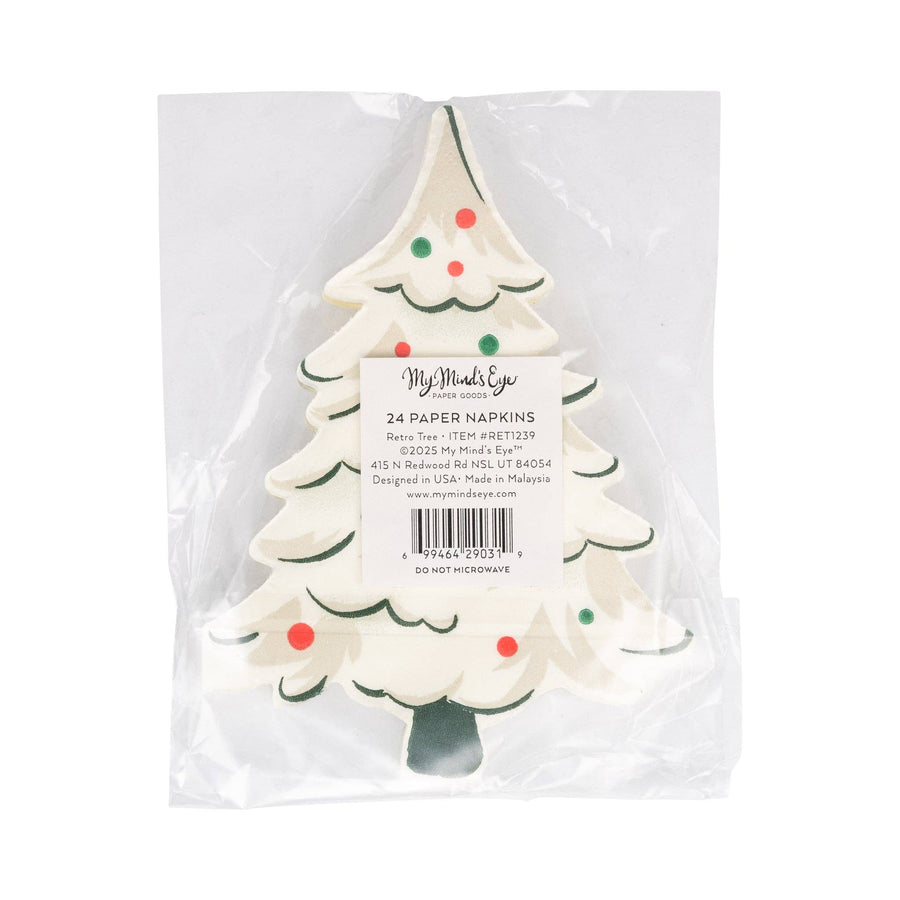 Retro Tree Dinner Napkin by My Mind’s Eye
