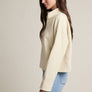 Textured Half Zip Pullover Top