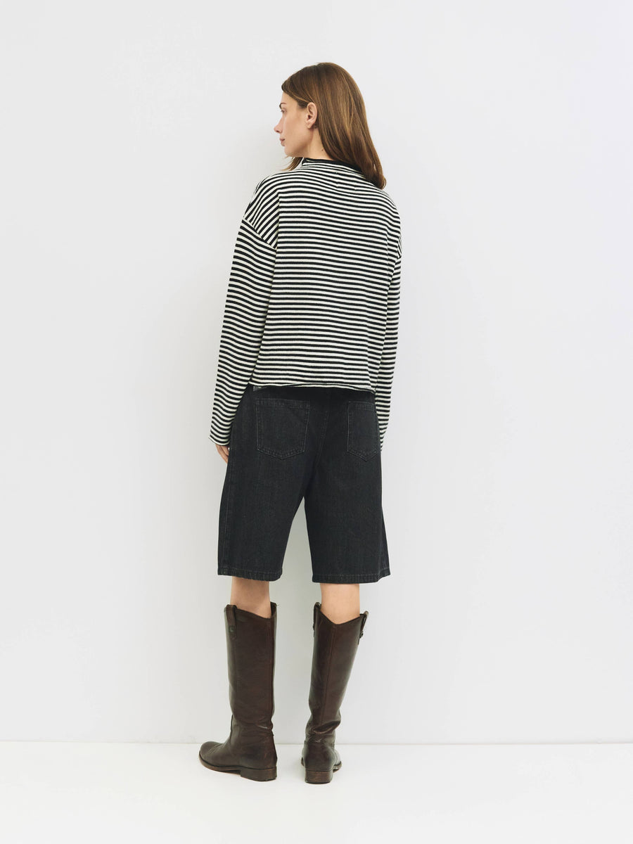 The Elisa Cardigan | Striped Button-Down Cardigan by All Row