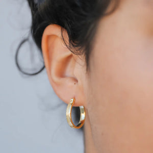 Textured Hoop Earrings