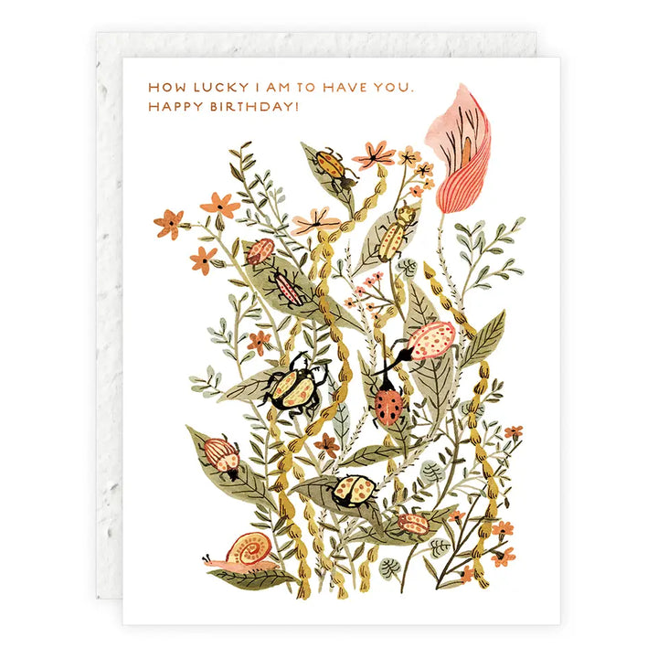How Lucky I Am Birthday Card