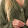 Confetti Button-Front Cardigan Sweater