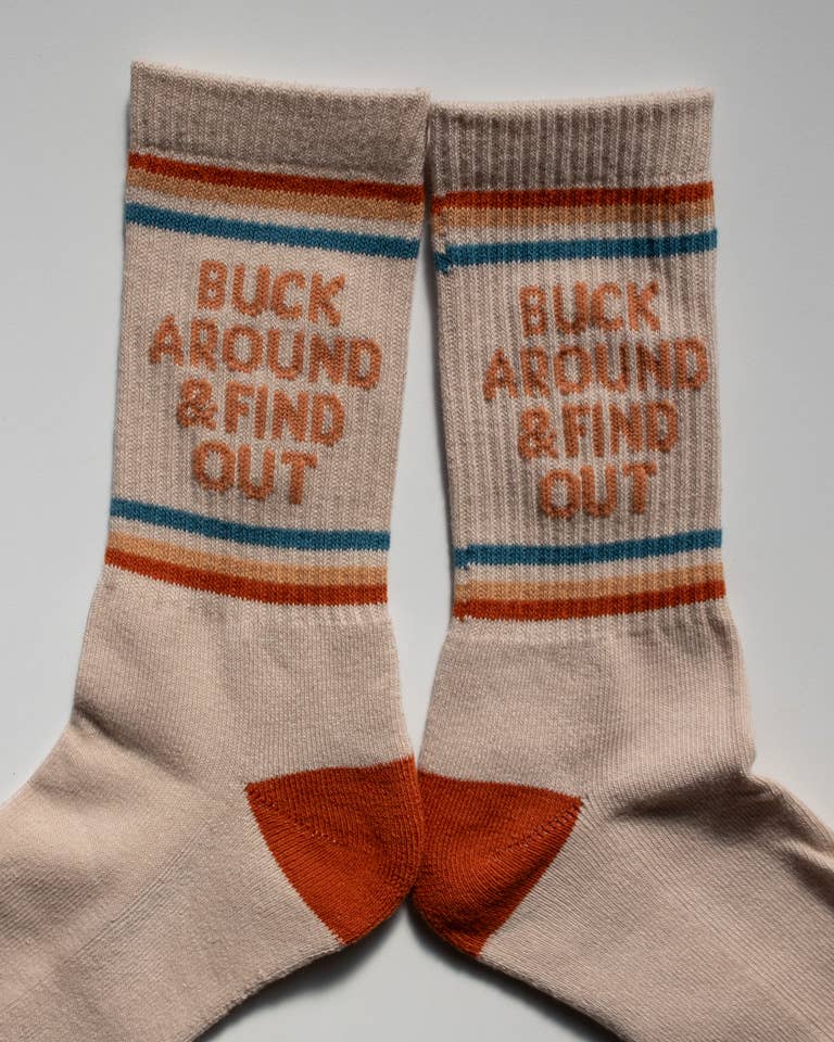 Buck Around and Find Out Western Socks by Shop Good
