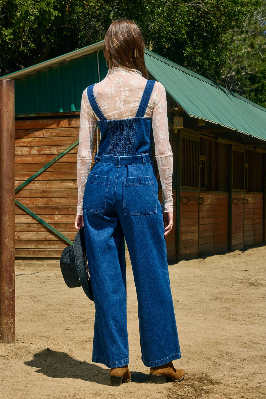 Denim Wide Fit Jumpsuit