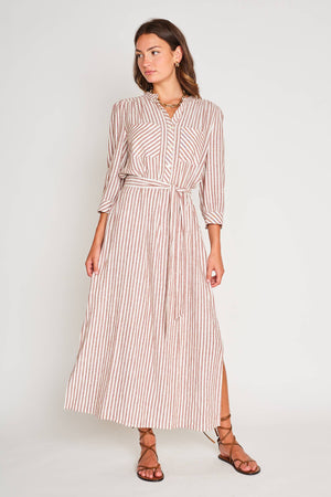 Cassie Dress in Sedona Stripe by DRA