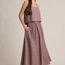 Striped Linen Blend Button-Front Cami