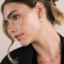 Petite Gold Knot Earrings by JaxKelly