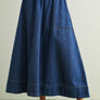 Soft Denim A Line Skirt with Pocket