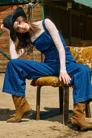 Denim Wide Fit Jumpsuit