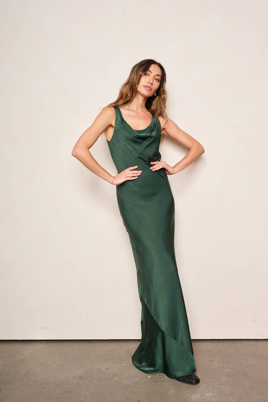 Esme Dress in Emerald Green by dRA