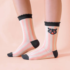 Spooky Kitty Crew Socks