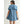 Stylish Denim Dress with Embroidery Cherries