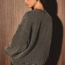 Horse Graphic Wash Oversized Sweatshirt by le lis