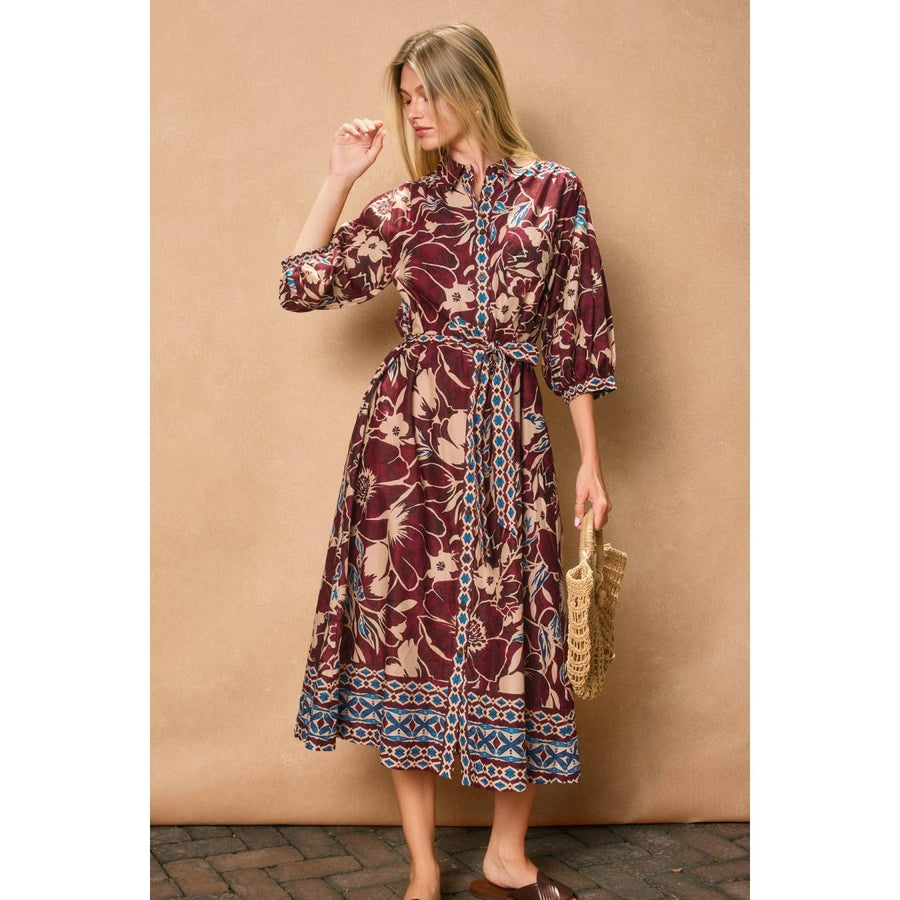 Serene Hills Longline Shirt Dress