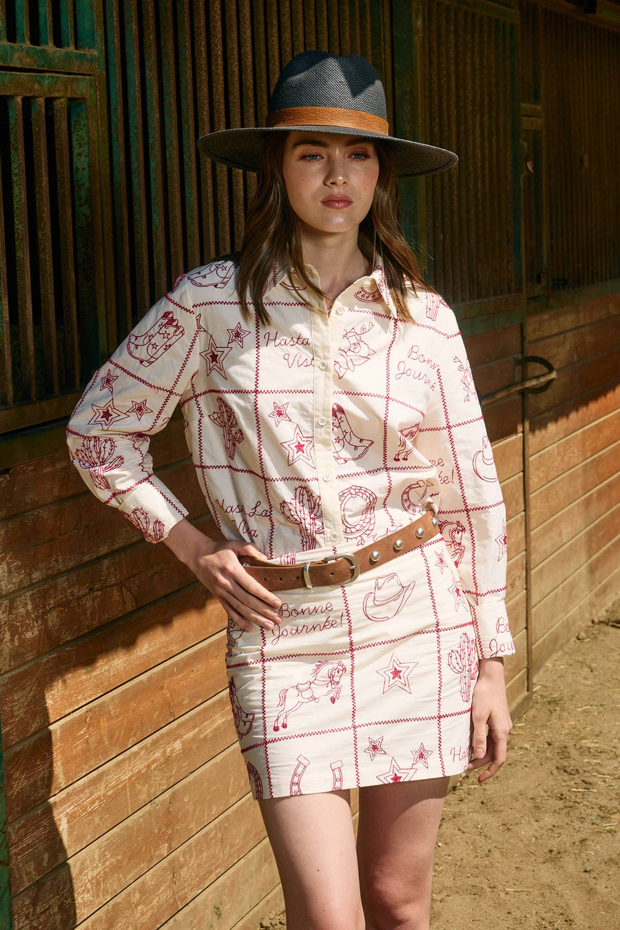 Western Flair Mini Skirt