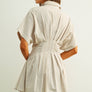 Gingham Patterned Shirt Dress