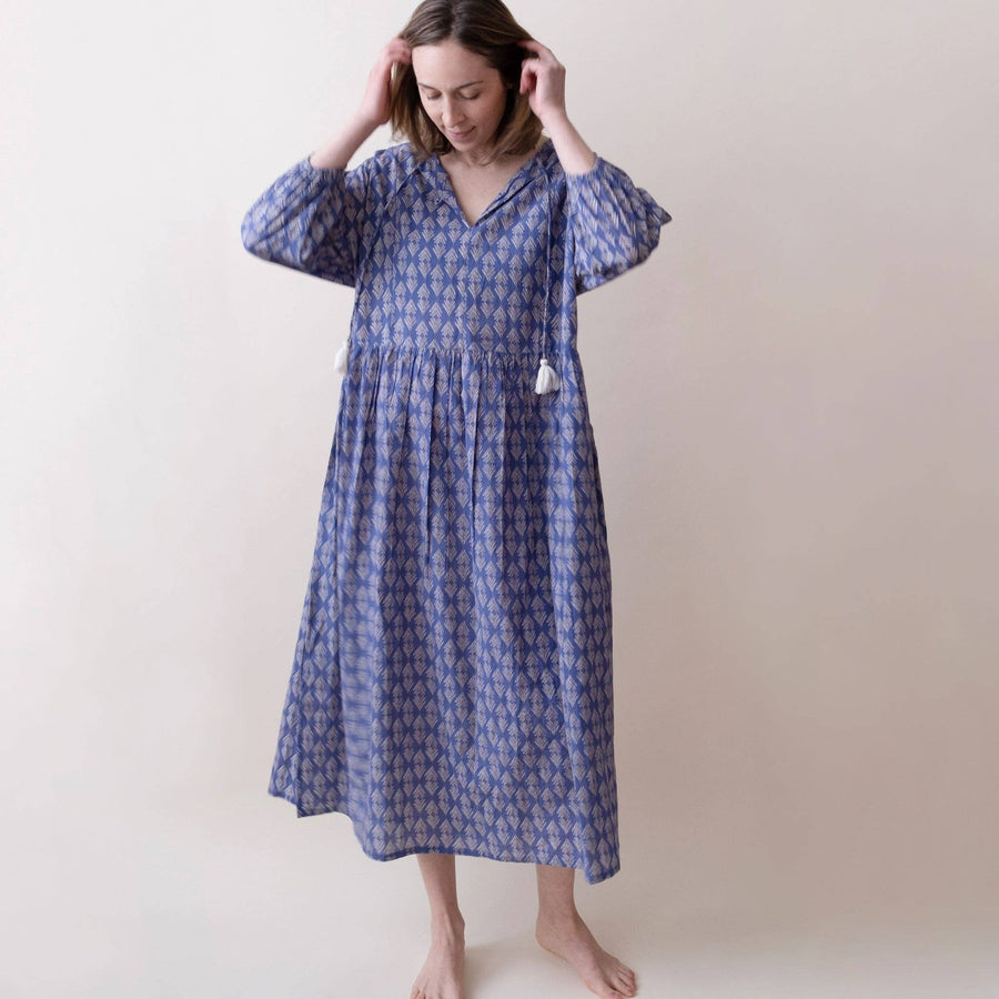 Florence Dress in Lamba Indigo by Graymarket Design