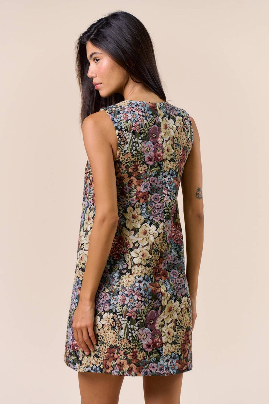 Sleeveless Floral Dress