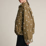 Embroidered Detail Zip-Up Jacket