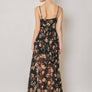 Floral Tie Back Midi Dress