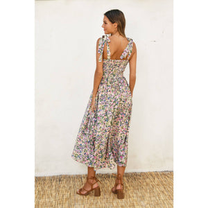 Morning Glory Smocked Top Midi Dress