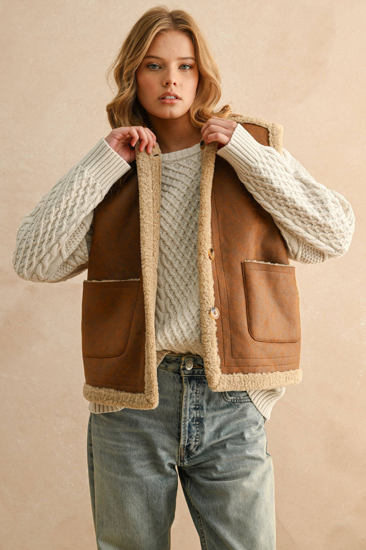 Reversible Sherpa Vest