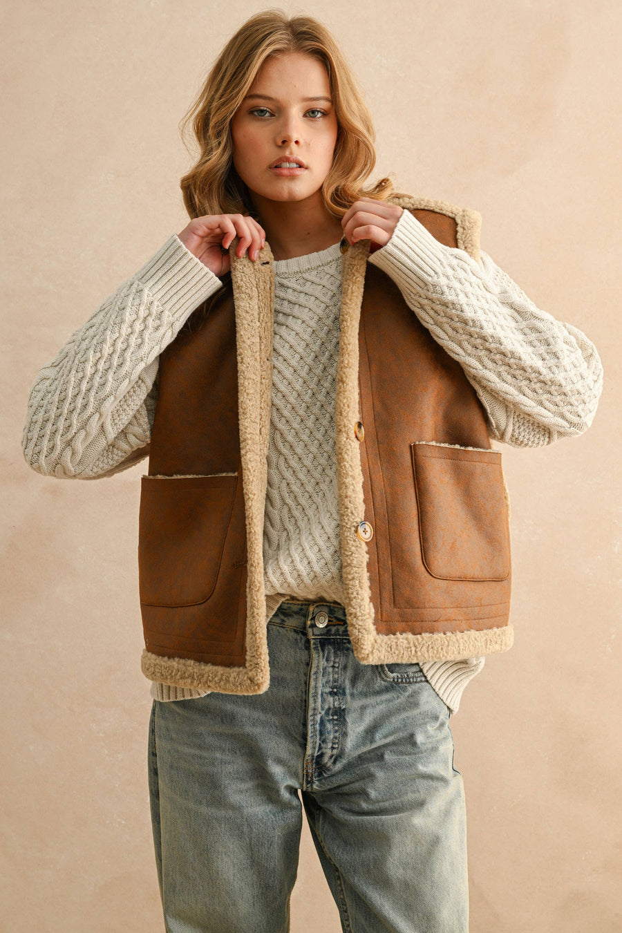 Reversible Sherpa Vest