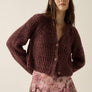 Confetti Button-Front Cardigan Sweater