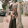 Faux Leather Sleeveless Dress with Belt