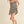 Crochet Knitted Black and Tan Dress
