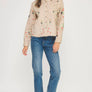 Flower Embroidery Long Sleeve Linen Shirt