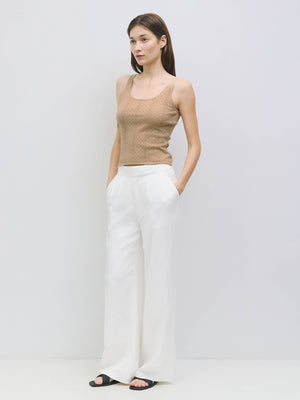 The Karis Tank Top | Knit Pointelle Tank Top by All Row