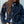 Navy Plaid Button Front Pocket Jacket