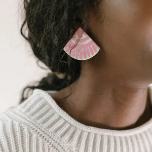 Blush Tile Earrings by Sunshine Tienda