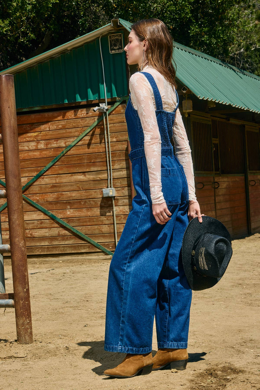 Denim Wide Fit Jumpsuit