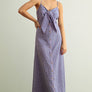 Gingham Patterned Long Dress