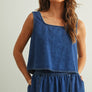 Soft Denim Sleeveless Top