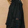 Eyelet Bubble Sleeve Blouse