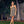 Crochet Knitted Black and Tan Dress
