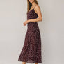 Polka Dot Drop Waist Maxi Dress