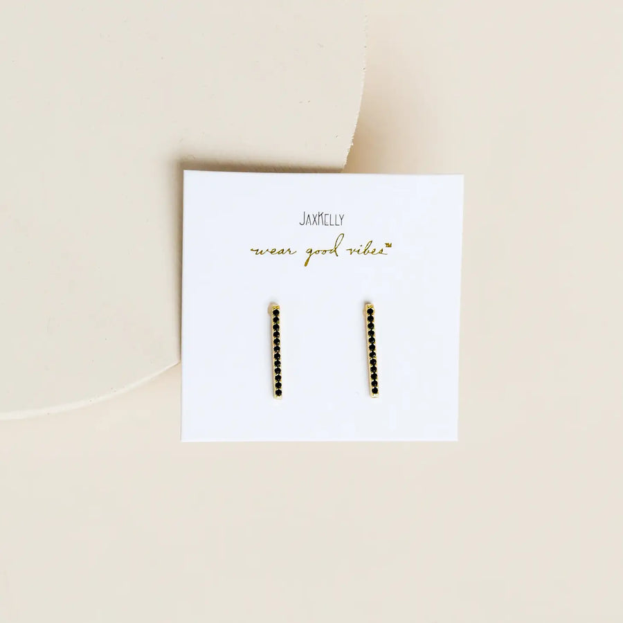 Pavé Ear Climber in Black Earrings