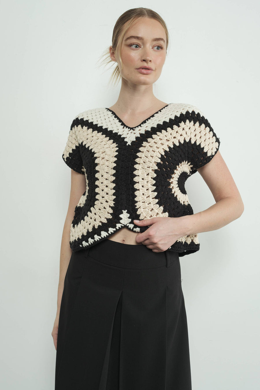 Handmade Crochet Sweater Top by Aaron & Amber