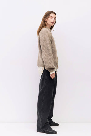 The Juna Cardigan | Weave Sweater Cardigan by All Row