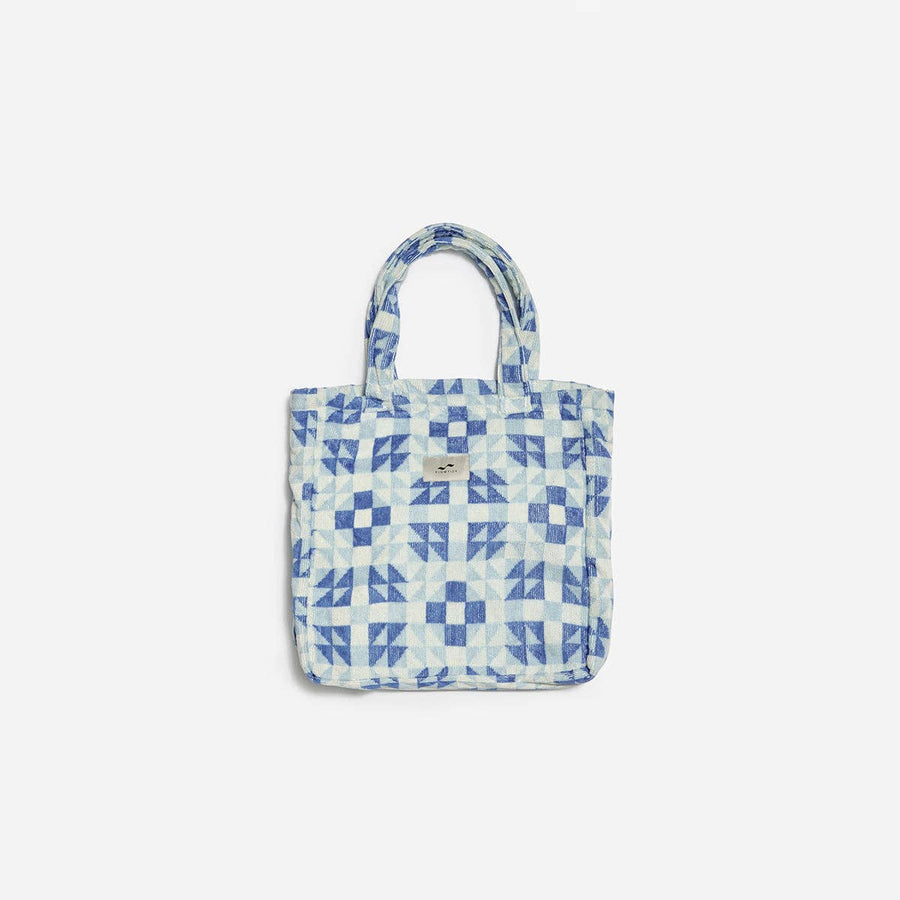 The Dream Terry Tote Bag in Lagoon by Slowtide