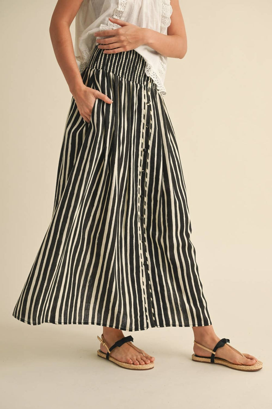 Elastic Waist Skirt