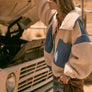 Sherpa Fleece and Denim Zip-Up Pocket Jacket