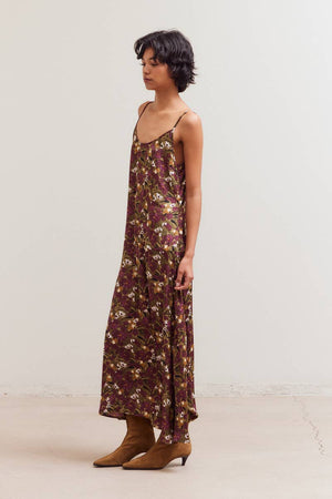 Develop Fabric Sleeveless Floral Print Dress