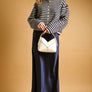 Striped Button Front Sweater Cardigan